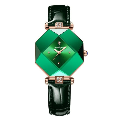 Women Fashion Green  Stainless Watches