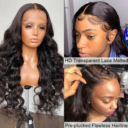 QT Loose Deep Wave Wig 13x4 Lace Front Wig 30 Inch Human Hair Wigs For