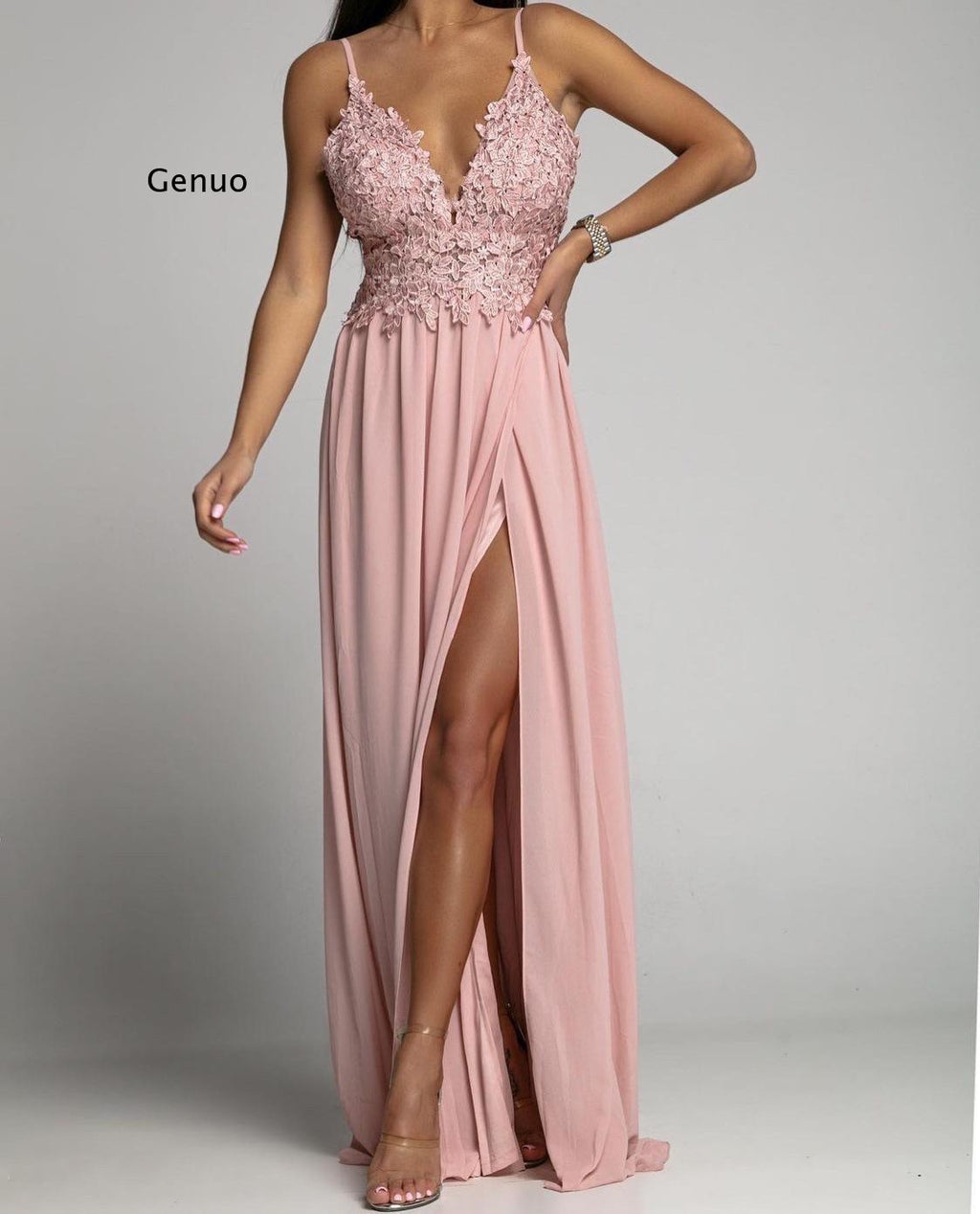 Vestido largo de fiesta de moda para mujer