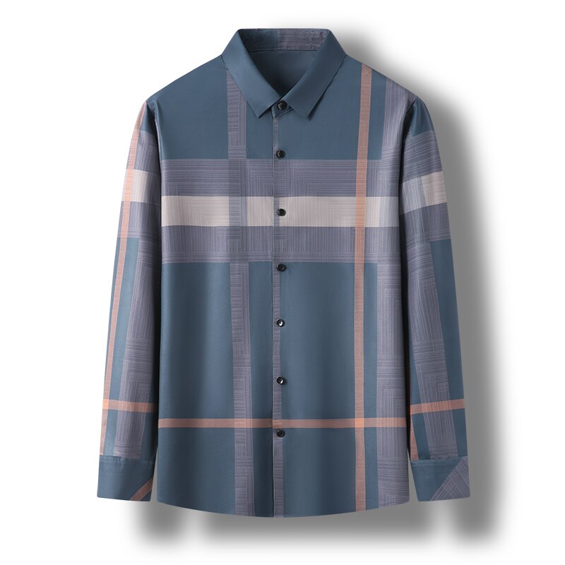 Camisa de rayas Slim Fit de lujo para hombre