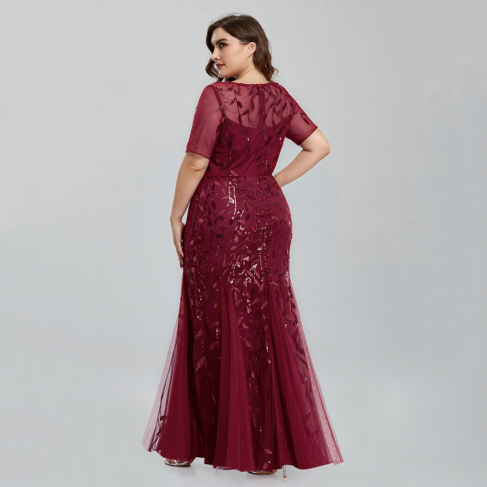 Robes de soirée grande taille femmes | Robes de soirée formelles grande taille - Femme