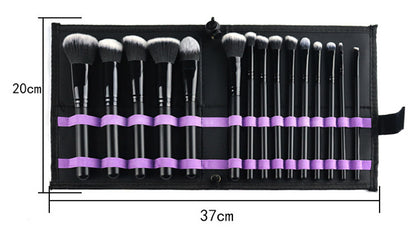 Juego de 15 brochas de maquillaje Juego completo de brochas cosméticas negras