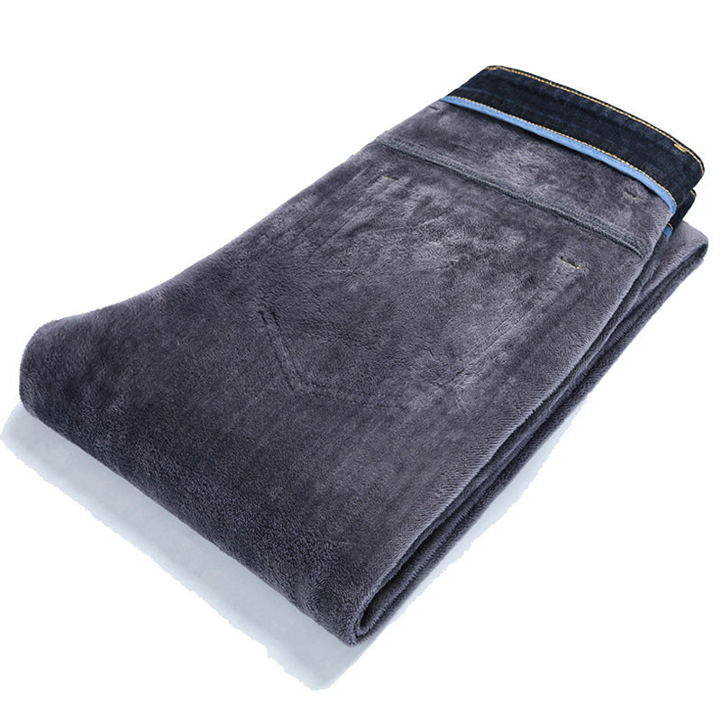 Jean d'affaires taille haute en denim