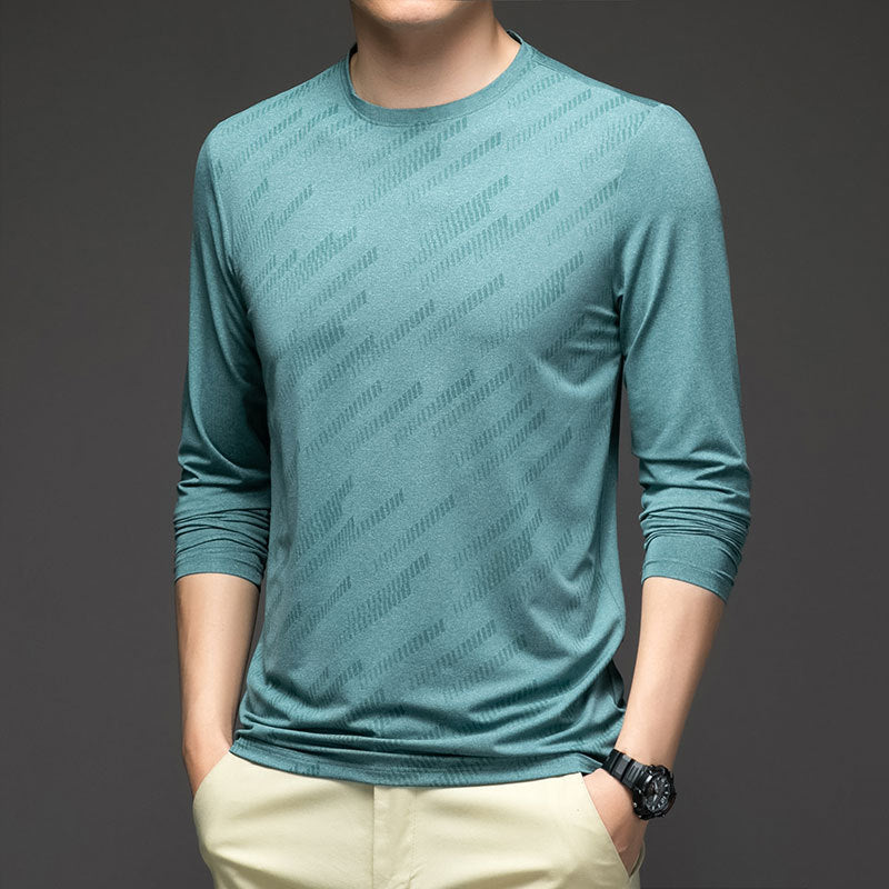 Long Sleeve T-shirt Men's Spring Fall Fashion Brand