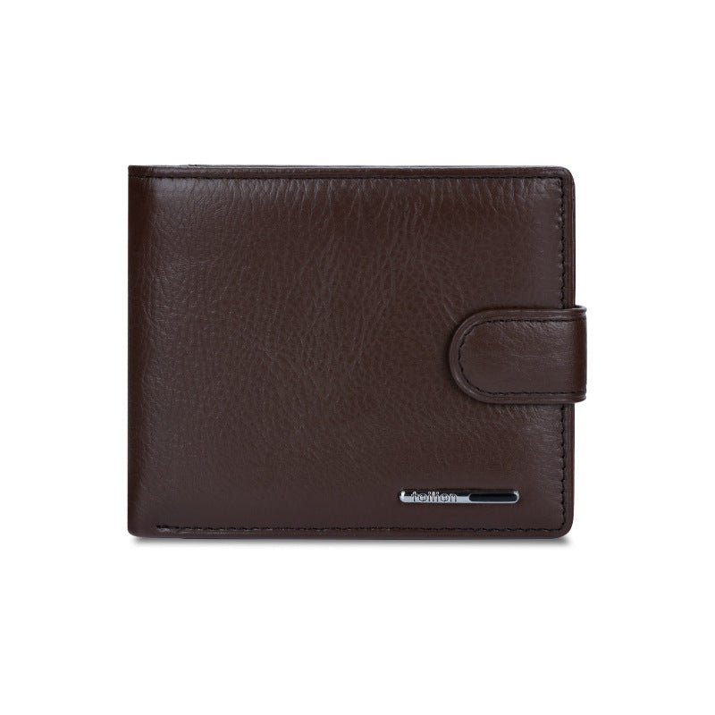 Men's Leather Wallet Multifunctional Short Men