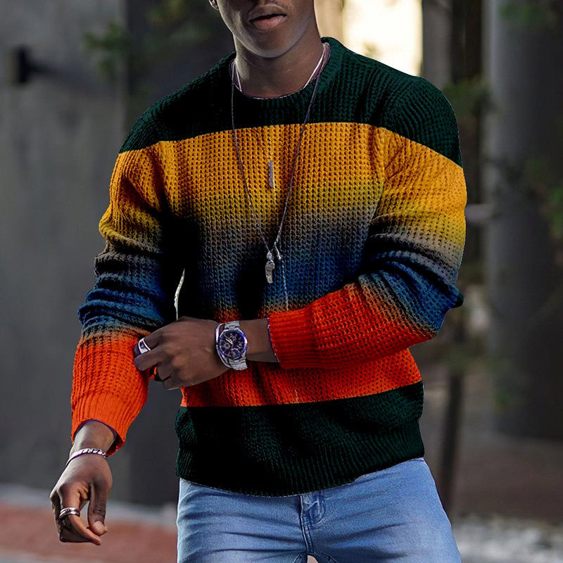 T-shirt de sport décontracté à col rond imprimé numérique