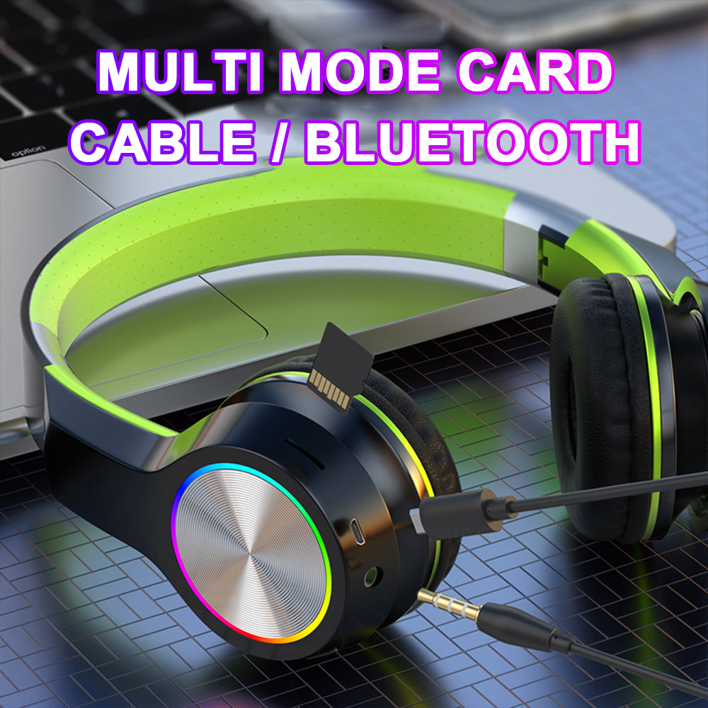 Auriculares Bluetooth inalámbricos emisores de luz