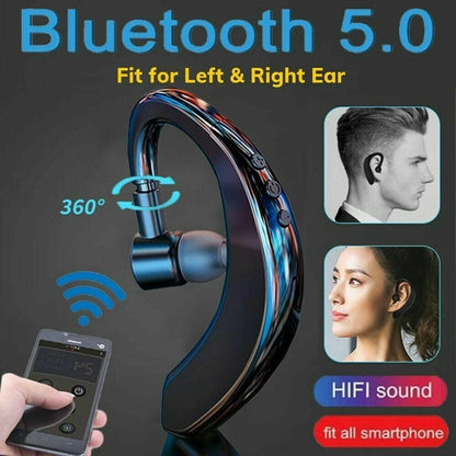 Bluetooth 5.0 Earpiece  Wireless Headset Earbuds Noise Cancelling