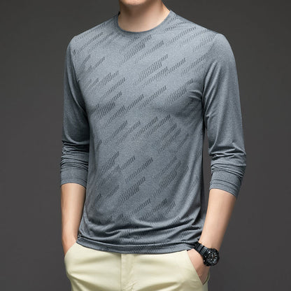 Long Sleeve T-shirt Men's Spring Fall Fashion Brand