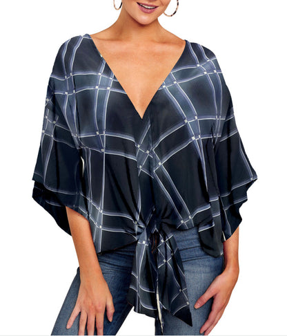 Women V Neck Blouse