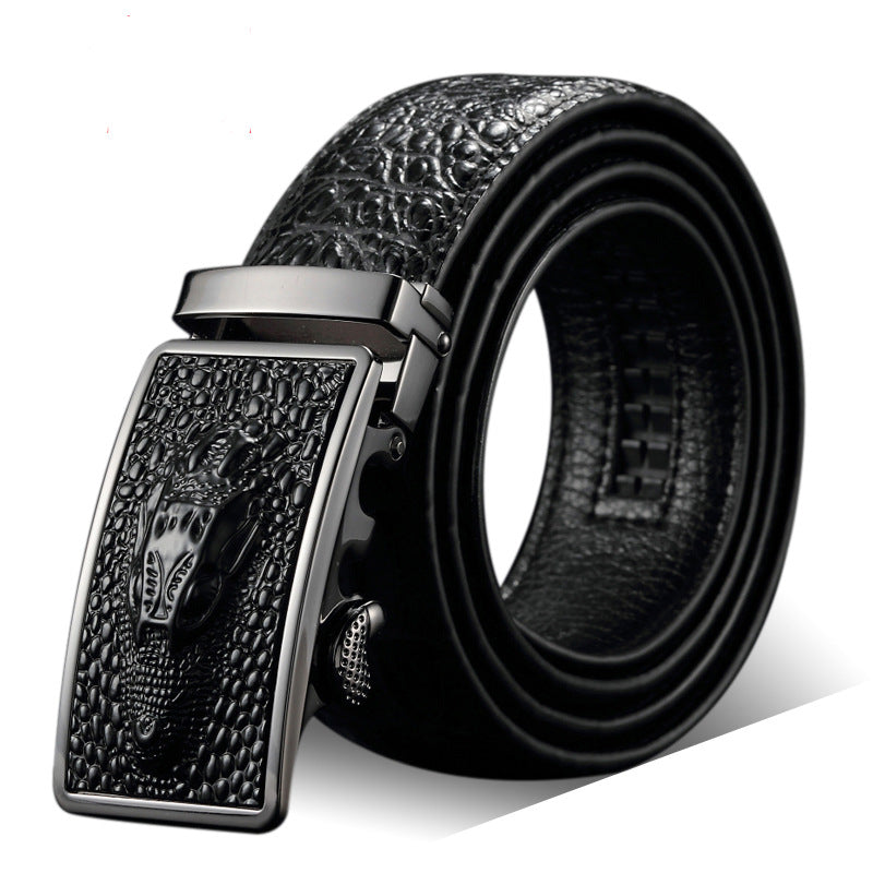 Ceinture Homme Cuir Véritable Boucle Automatique