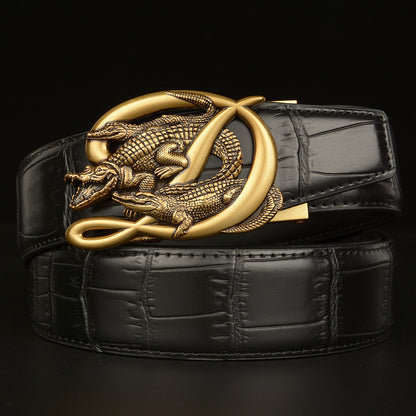 Crocodile Buckle Men Belt