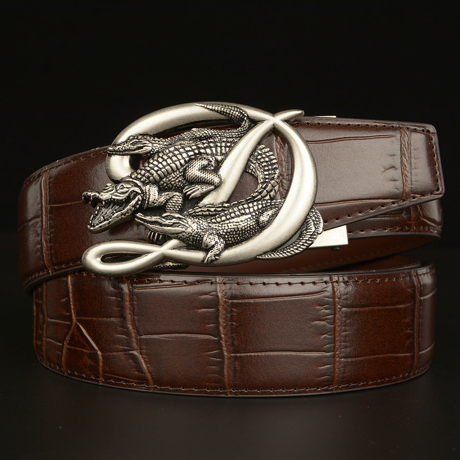 Ceinture Homme Boucle Crocodile