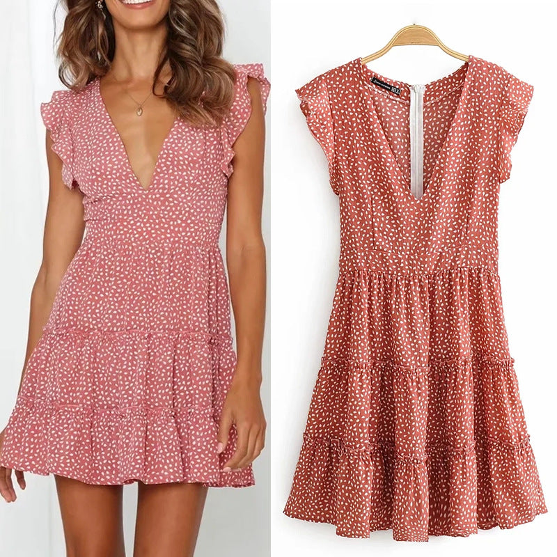 Robe jupe à volants