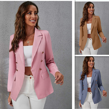 Blazer de mujer con cuello de traje ajustado