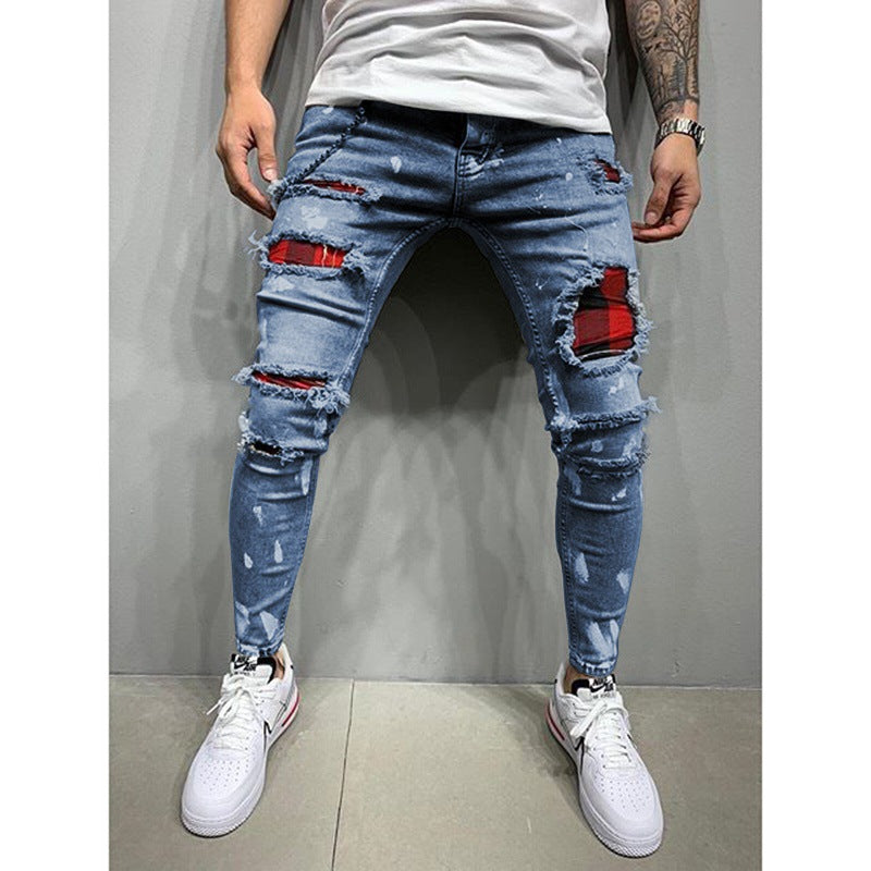 Jeans de peinture pour hommes