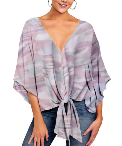 Women V Neck Blouse