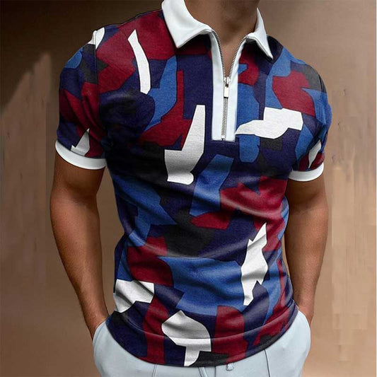 Men Short-Sleeved Polo Shirt