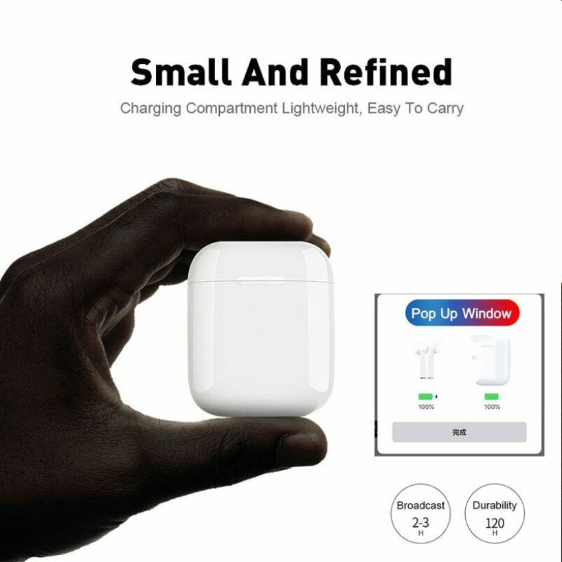 Oreillette sans fil i7 TWS Bluetooth 5.0 - Couleur noire 