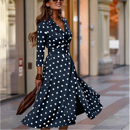 Women's Fashion Casual Polka Dot Dress