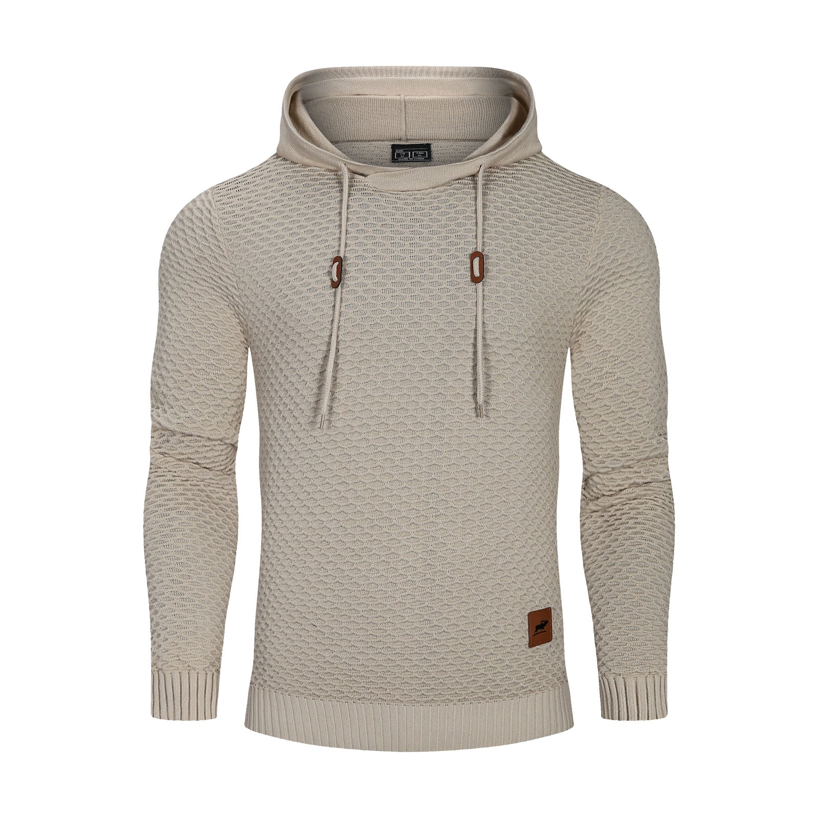 Motif 3D Sports Élastique Hommes Solide Couleur Casual Hoodies