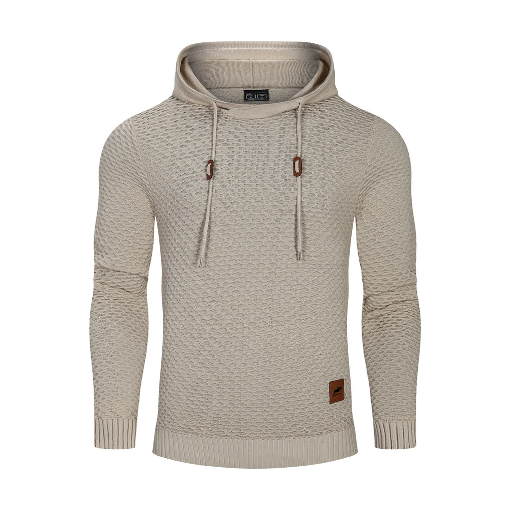 Patrón 3D Deportes Elástico Hombres Color sólido Casual Sudaderas con capucha