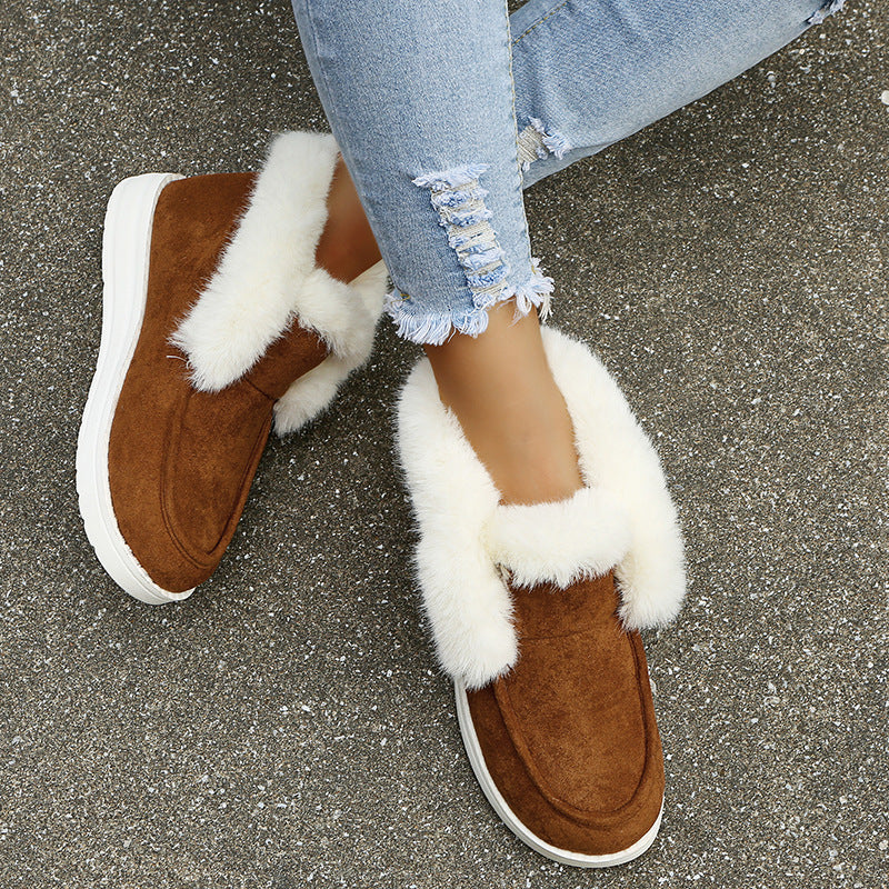 Women Plush Fur Ankle Boots
