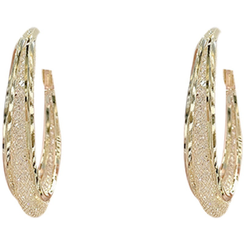 Boucle d'oreille de conception exagérée d'aiguille d'argent S925