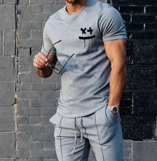 Men's Short-Sleeved T-shirt Sports Suit