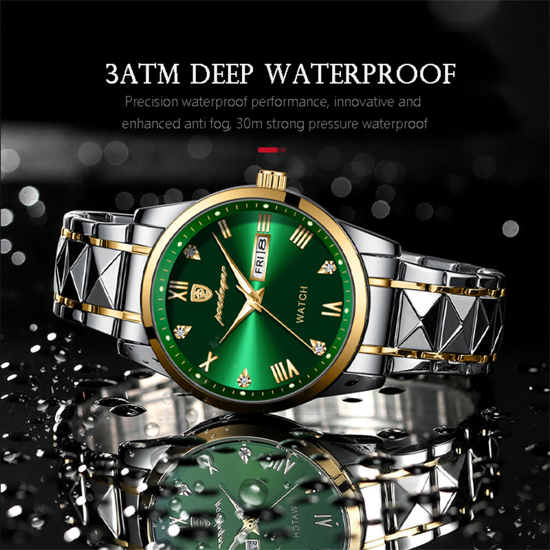 Switzerland Certified Imported Waterproof Luminous Double Calendar Men's Watch