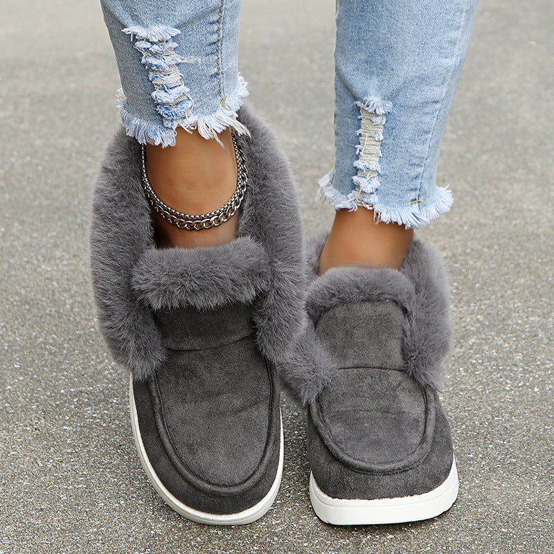 Women Plush Fur Ankle Boots