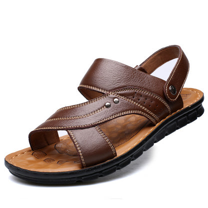 Sandalias de hombre Zapatos de playa de verano Diseño de correa trasera ajustable Zapatillas Diapositivas