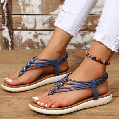 Sandalias Boho Verano Mujer Flip Flop al aire libre Zapatos de playa