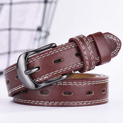 Ceinture homme et femme à deux lignes