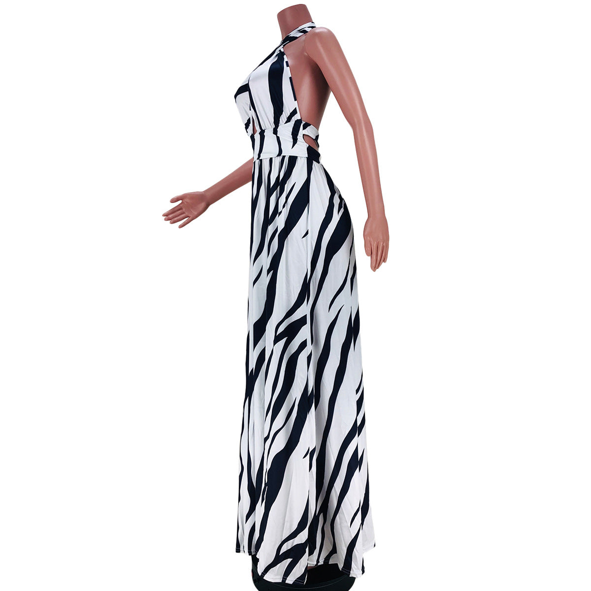 Back Pleated Maxi Dress