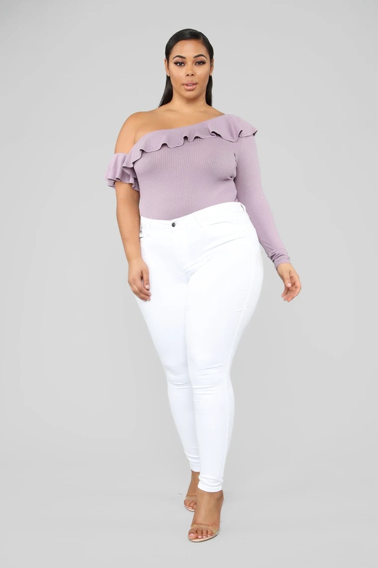 Pantalon crayon en denim à haute élasticité pour femmes