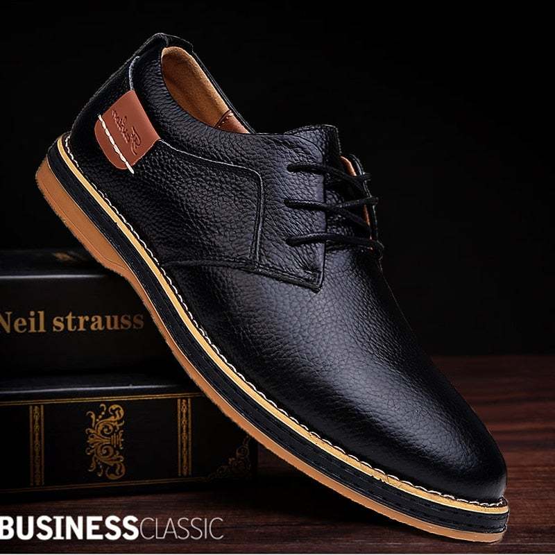 Chaussures à lacets de costume d'affaires souples pour hommes