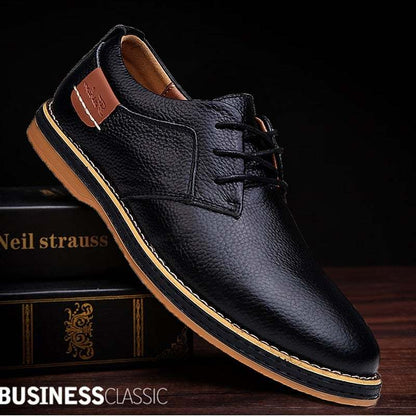 Chaussures à lacets de costume d'affaires souples pour hommes