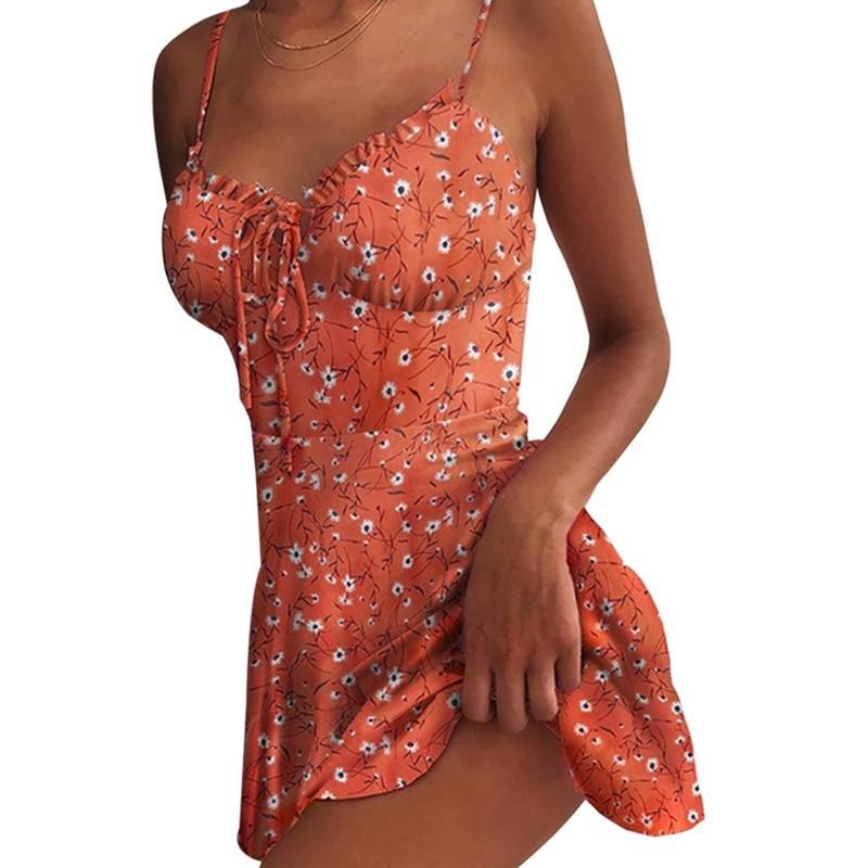 Mini robe dos nu à lacets