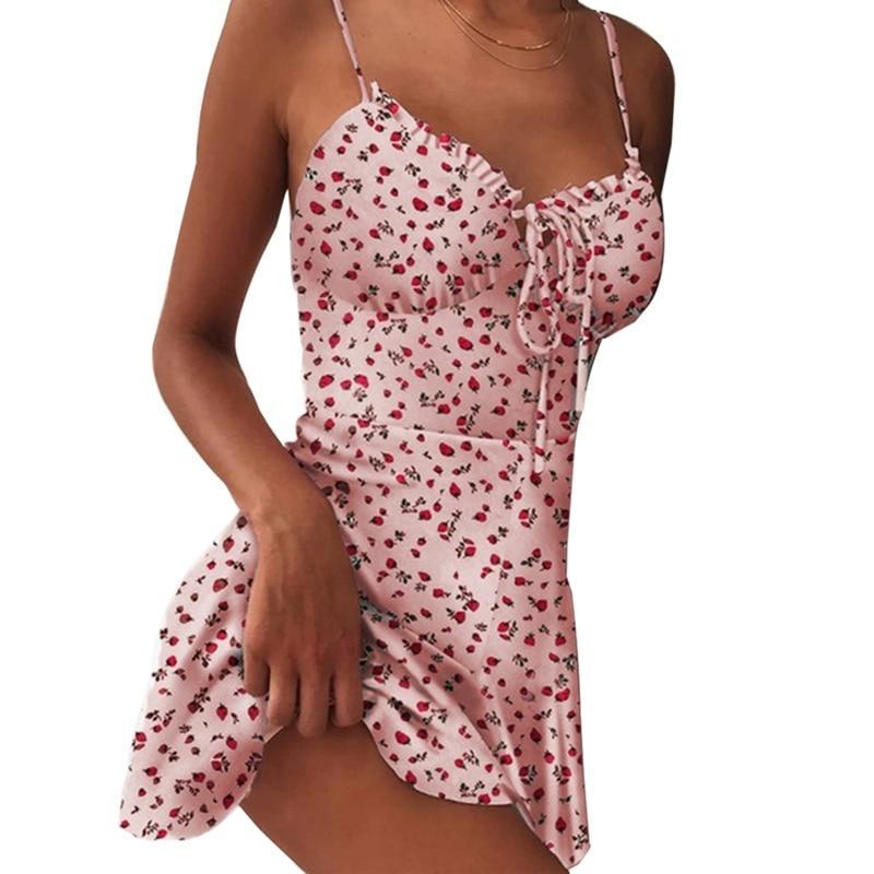 Mini robe dos nu à lacets