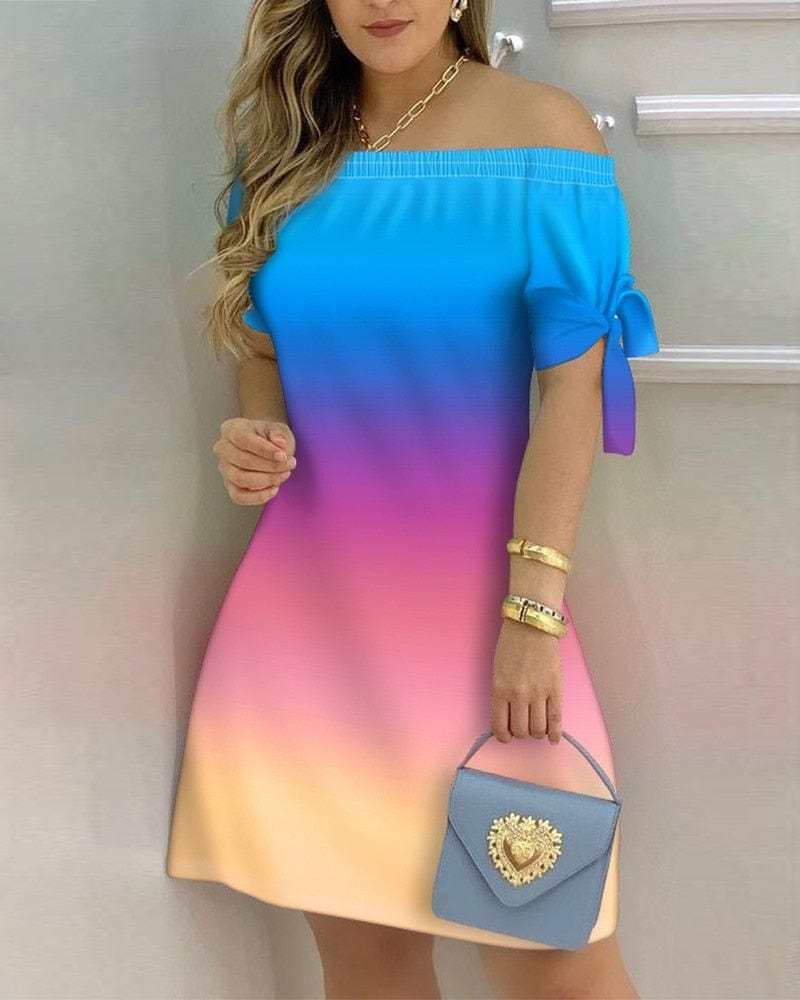 Off Shoulder Mini Dress