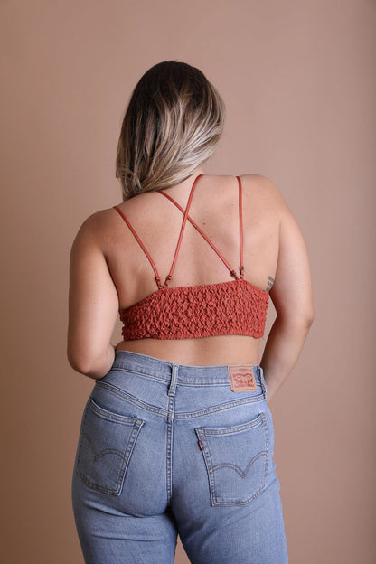 Plus Crochet Lace Longline Bralette